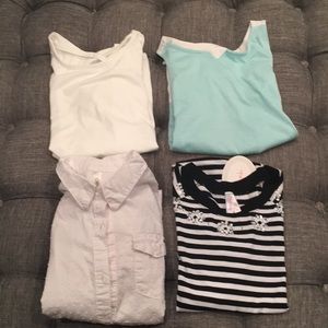 4 girl dressy size medium shirts